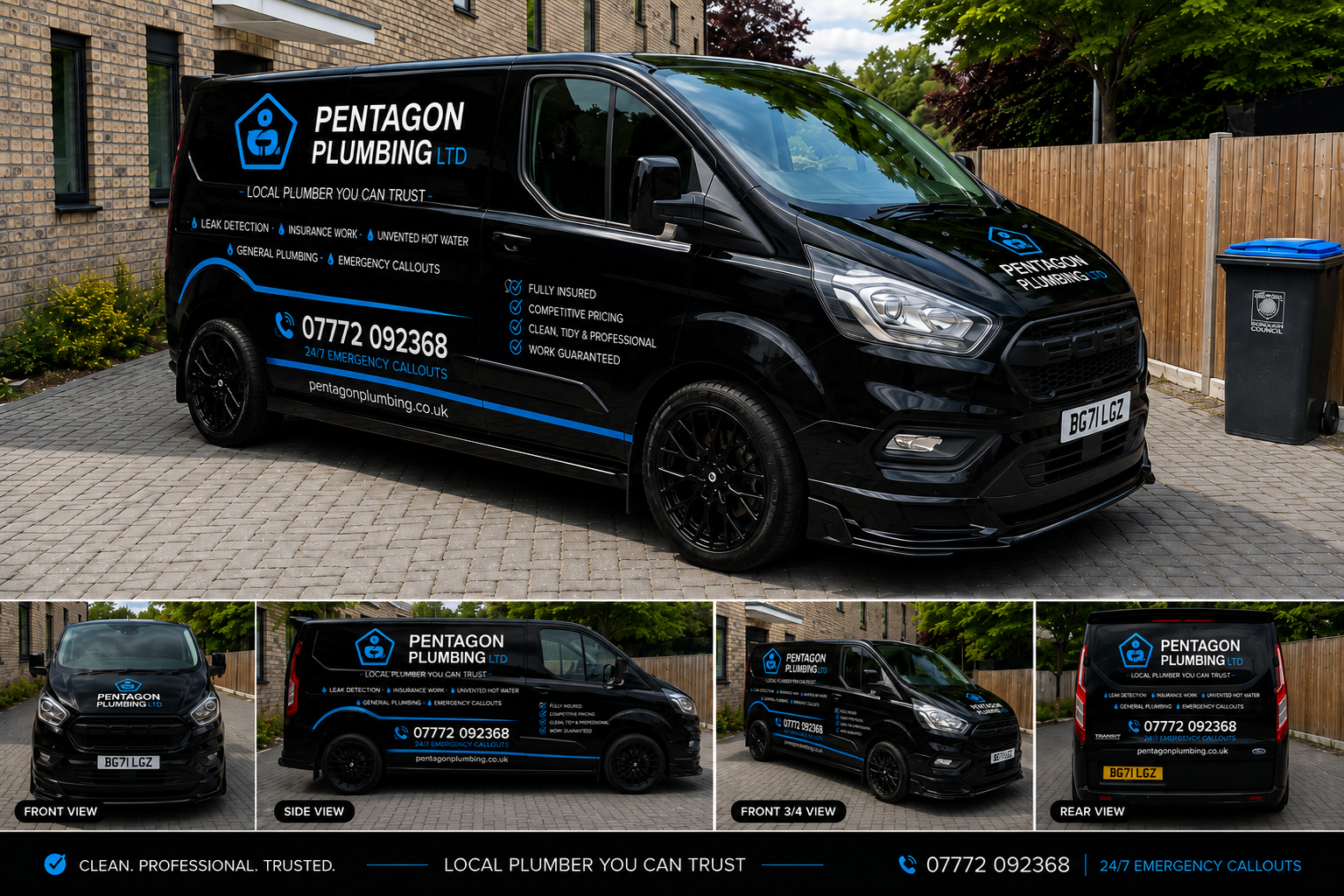 Pentagon Plumbing van